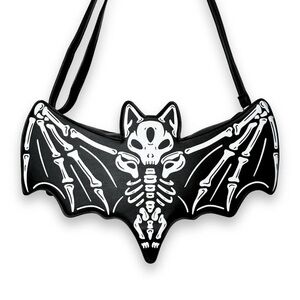 Wild Wolf Skeleton Bat Crossbody